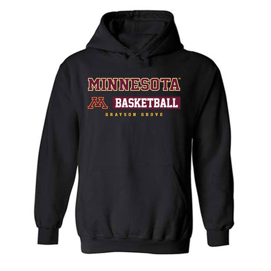 Minnesota - NCAA Men's Basketball : Grayson Grove - Classic Fashion Shersey Hooded Sweatshirt-0