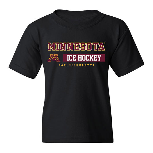 Minnesota - NCAA Men's Ice Hockey : Pat Micheletti - Classic Fashion Shersey Youth T-Shirt