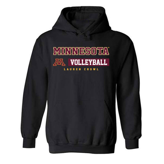 Minnesota - NCAA Women's Volleyball : Lauren Crowl - Classic Fashion Shersey Hooded Sweatshirt-0