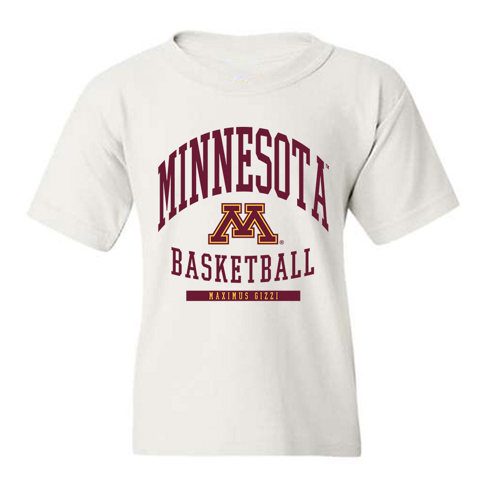 Minnesota - NCAA Men's Basketball : Maximus Gizzi - Classic Fashion Shersey Youth T-Shirt-0
