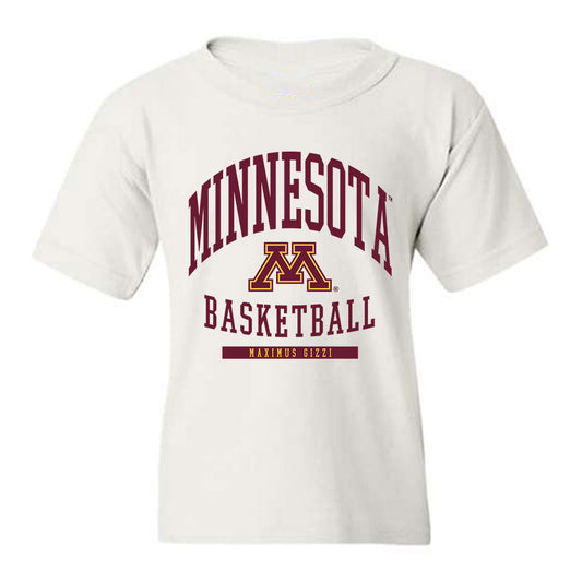 Minnesota - NCAA Men's Basketball : Maximus Gizzi - Classic Fashion Shersey Youth T-Shirt-0