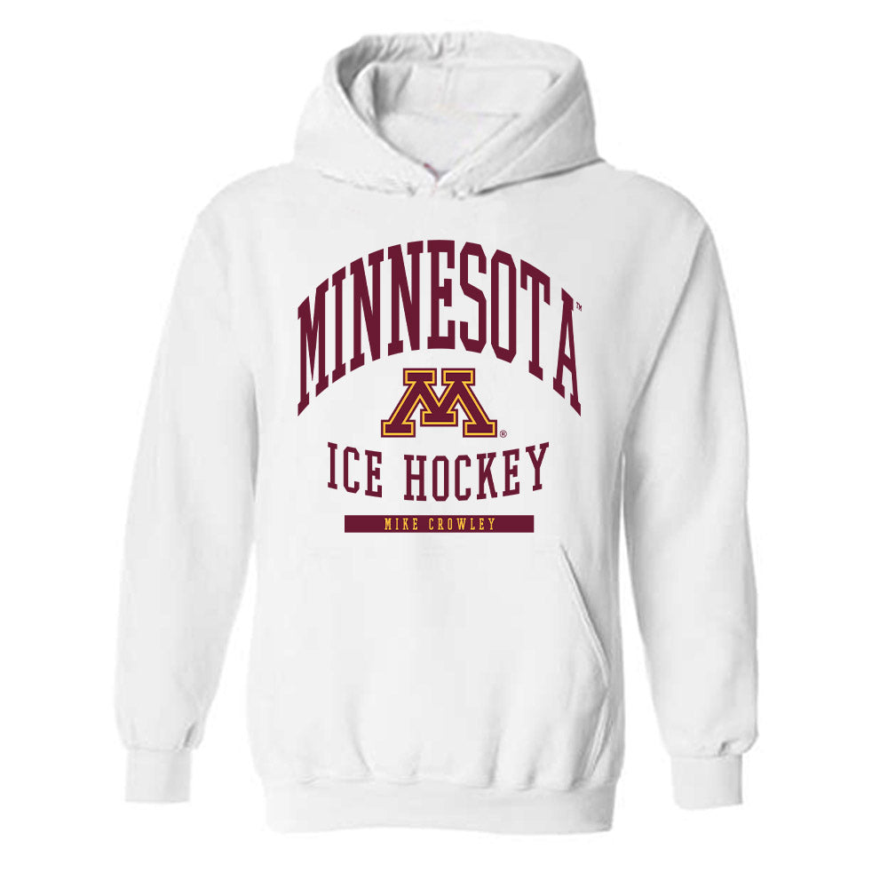 Minnesota - NCAA Men's Ice Hockey : Mike Crowley - Classic Fashion Shersey Hooded Sweatshirt