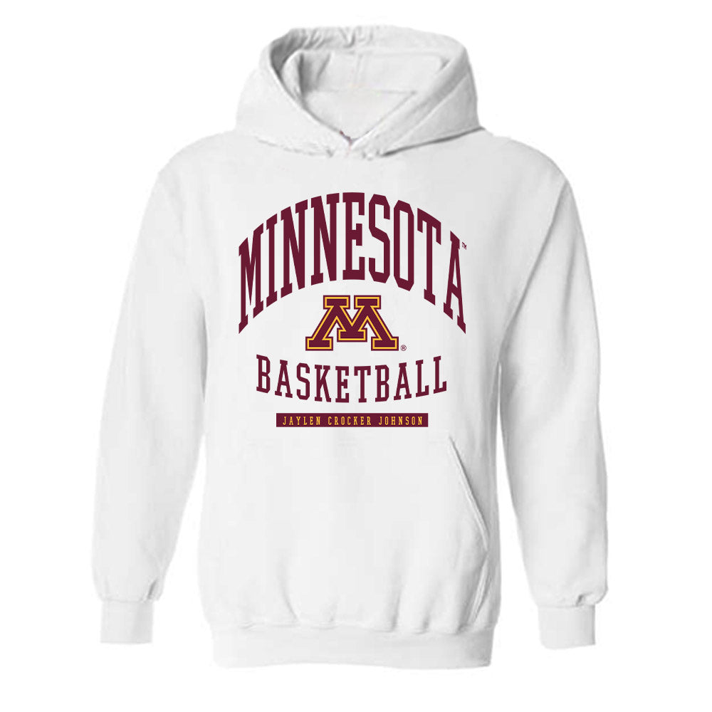 Minnesota - NCAA Men's Basketball : Jaylen Crocker johnson - Classic Fashion Shersey Hooded Sweatshirt-0