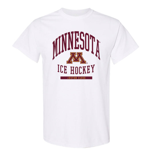 Minnesota - NCAA Men's Ice Hockey : Justen Close - Classic Fashion Shersey T-Shirt