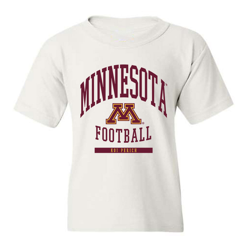 Minnesota - NCAA Football : Koi Perich - Classic Fashion Shersey Youth T-Shirt