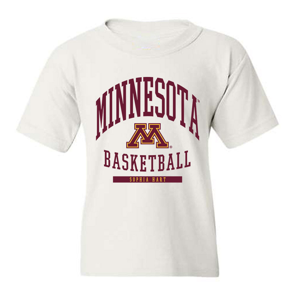 Minnesota - NCAA Women's Basketball : Sophia Hart - Classic Fashion Shersey Youth T-Shirt-0