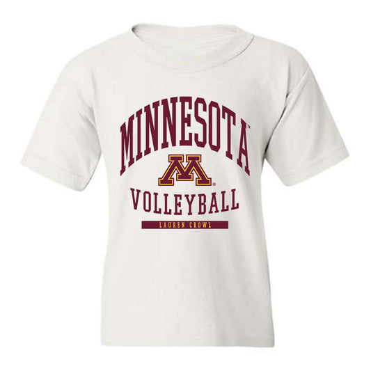 Minnesota - NCAA Women's Volleyball : Lauren Crowl - Classic Fashion Shersey Youth T-Shirt-0