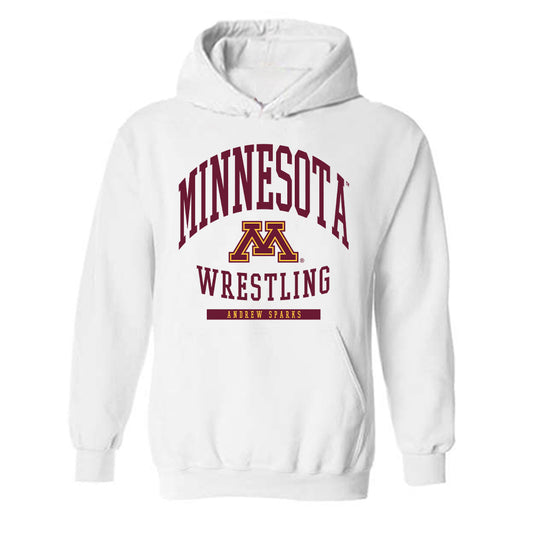 Minnesota - NCAA Wrestling : Andrew Sparks - Classic Fashion Shersey Hooded Sweatshirt-0
