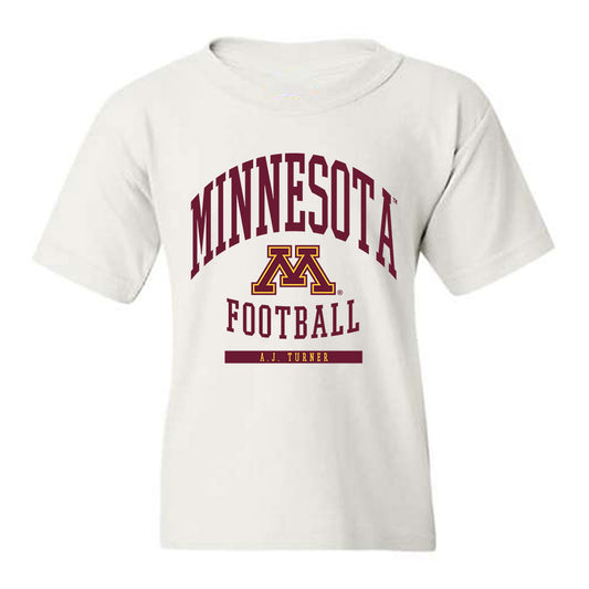 Minnesota - NCAA Football : A.J. Turner - Classic Fashion Shersey Youth T-Shirt-0