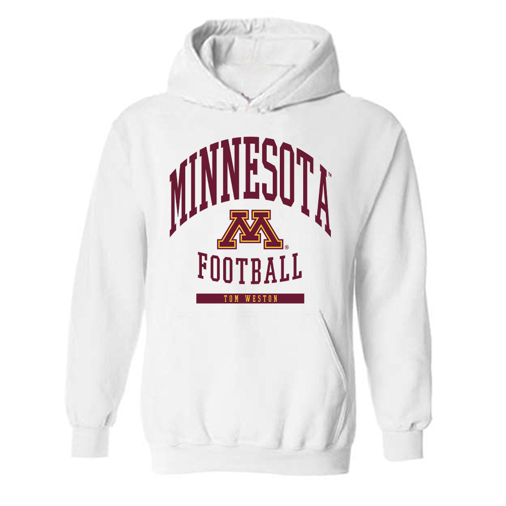 Minnesota - NCAA Football : Tom Weston - Classic Fashion Shersey Hooded Sweatshirt-0