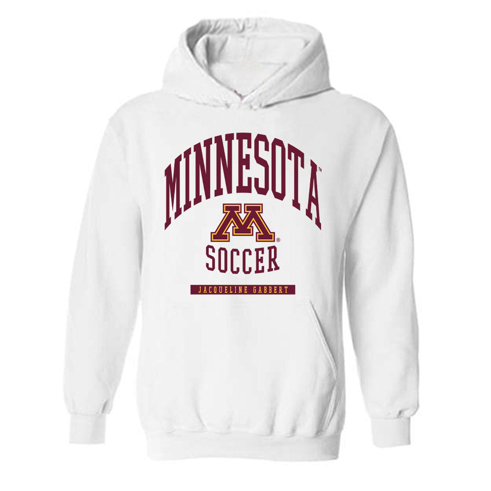 Minnesota - NCAA Women's Soccer : Jacqueline Gabbert - Classic Fashion Shersey Hooded Sweatshirt-0