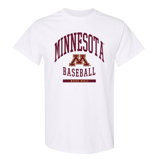 Minnesota - NCAA Baseball : Weber Neels - Classic Fashion Shersey T-Shirt-0
