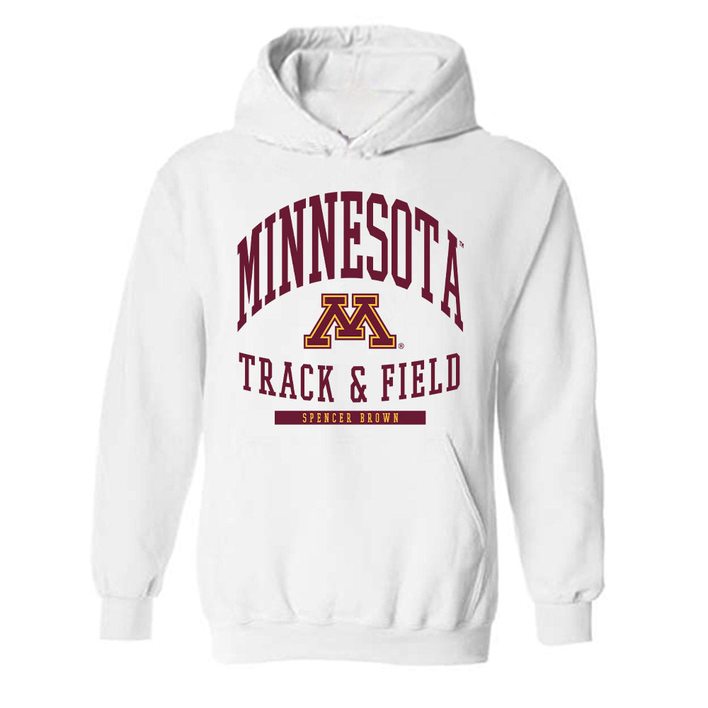 Minnesota - NCAA Men's Track & Field : Spencer Brown - Classic Fashion Shersey Hooded Sweatshirt-0