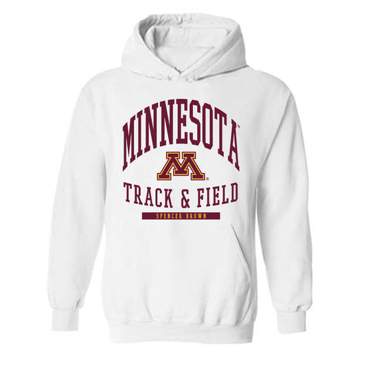 Minnesota - NCAA Men's Track & Field : Spencer Brown - Classic Fashion Shersey Hooded Sweatshirt-0