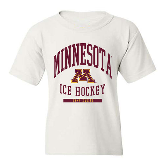 Minnesota - NCAA Women's Ice Hockey : Emma Kreisz - Classic Fashion Shersey Youth T-Shirt-0