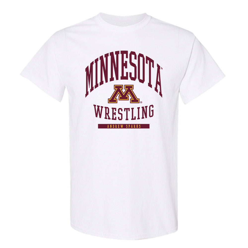 Minnesota - NCAA Wrestling : Andrew Sparks - Classic Fashion Shersey T-Shirt-0