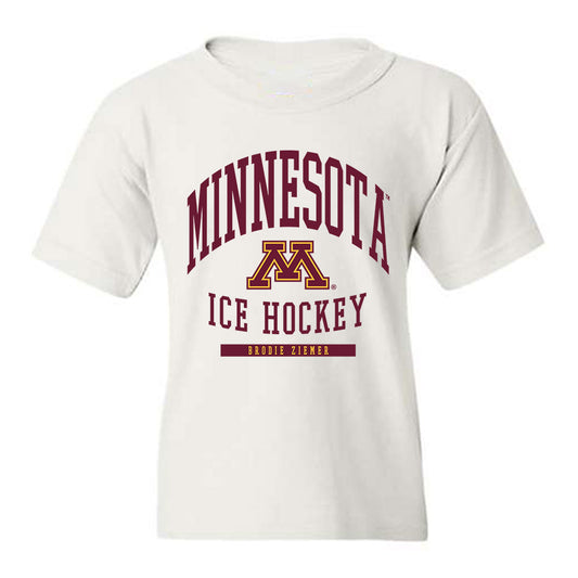 Minnesota - NCAA Men's Ice Hockey : Brodie Ziemer - Classic Fashion Shersey Youth T-Shirt-0