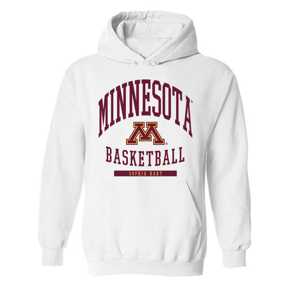 Minnesota - NCAA Women's Basketball : Sophia Hart - Classic Fashion Shersey Hooded Sweatshirt-0