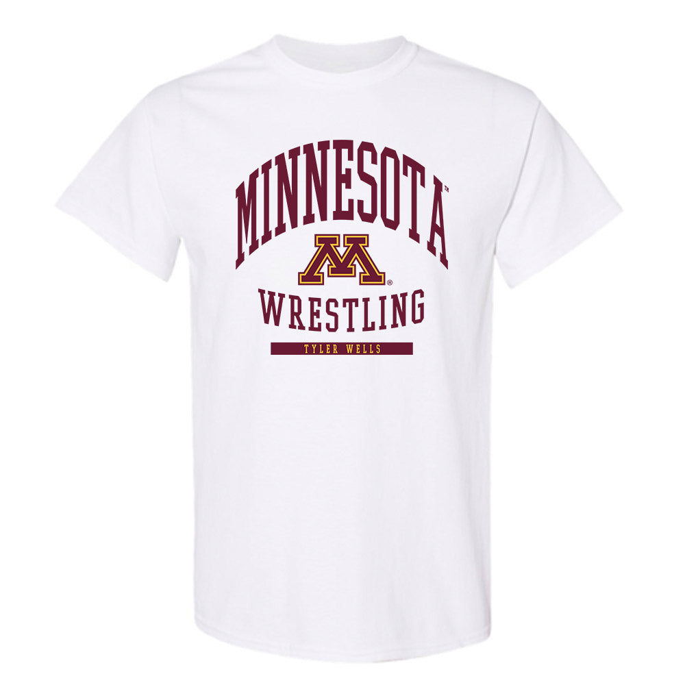 Minnesota - NCAA Wrestling : Tyler Wells - Classic Fashion Shersey T-Shirt-0