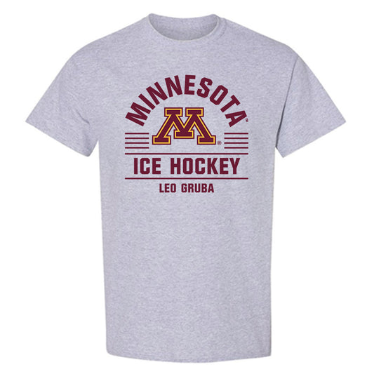 Minnesota - NCAA Men's Ice Hockey : Leo Gruba - Classic Fashion Shersey T-Shirt-0
