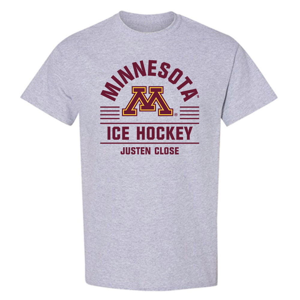 Minnesota - NCAA Men's Ice Hockey : Justen Close - Classic Fashion Shersey T-Shirt