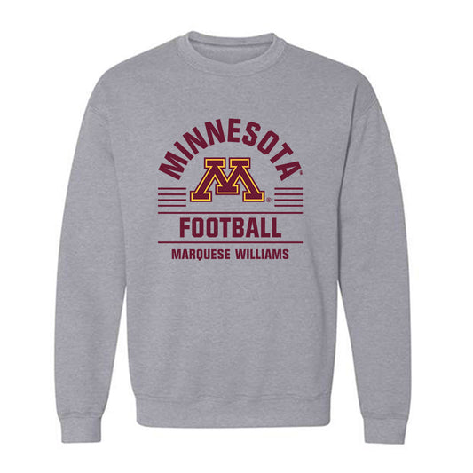 Minnesota - NCAA Football : Marquese Williams - Classic Fashion Shersey Crewneck Sweatshirt