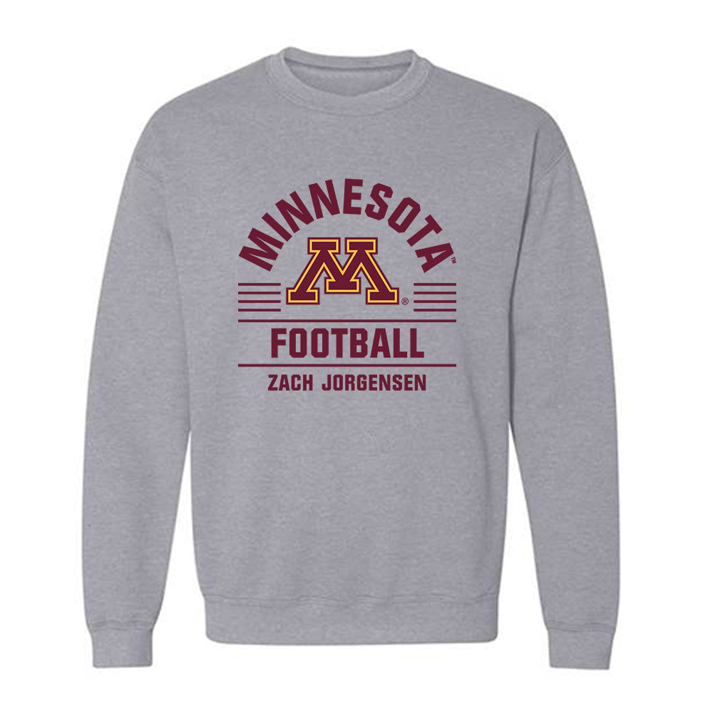 Minnesota - NCAA Football : Zach Jorgensen - Classic Fashion Shersey Crewneck Sweatshirt