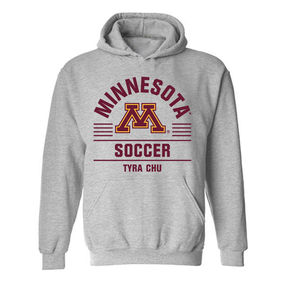Minnesota - NCAA Women's Soccer : Tyra Chu - Classic Fashion Shersey Hooded Sweatshirt-0