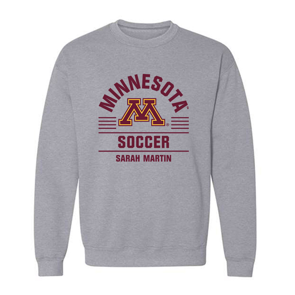 Minnesota - NCAA Women's Soccer : Sarah Martin - Classic Fashion Shersey Crewneck Sweatshirt-0