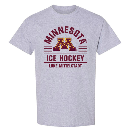 Minnesota - NCAA Men's Ice Hockey : Luke Mittelstadt - Classic Fashion Shersey T-Shirt-0