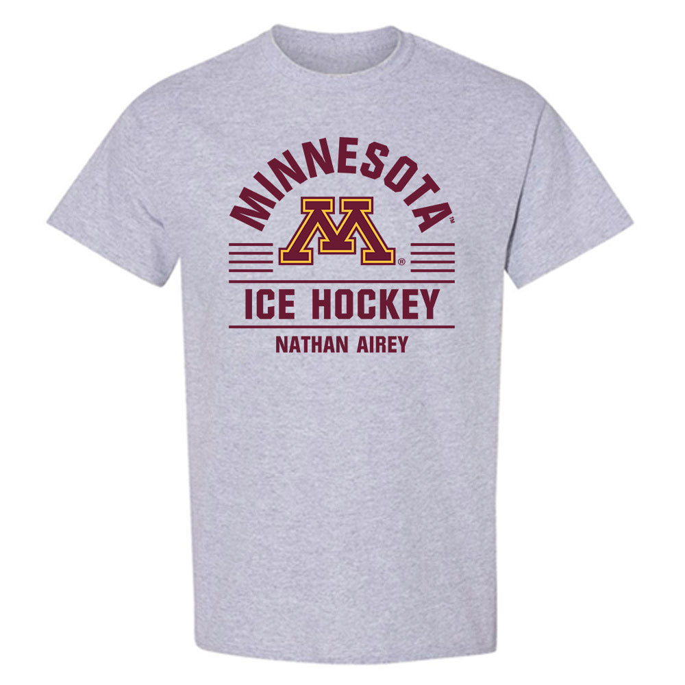 Minnesota - NCAA Men's Ice Hockey : Nathan Airey - Classic Fashion Shersey T-Shirt-0