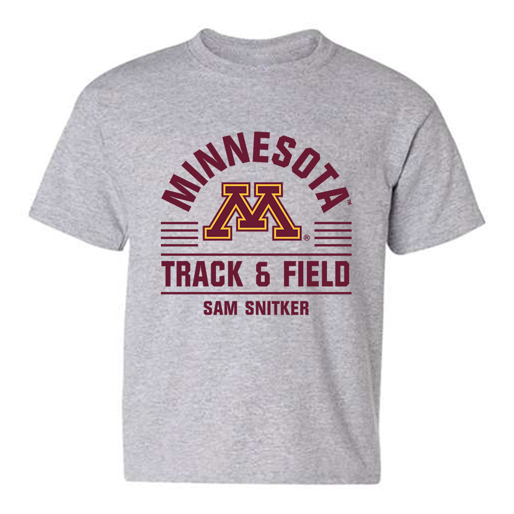 Minnesota - NCAA Men's Track & Field : Sam Snitker - Classic Fashion Shersey Youth T-Shirt-0