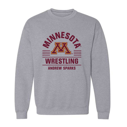 Minnesota - NCAA Wrestling : Andrew Sparks - Classic Fashion Shersey Crewneck Sweatshirt-0
