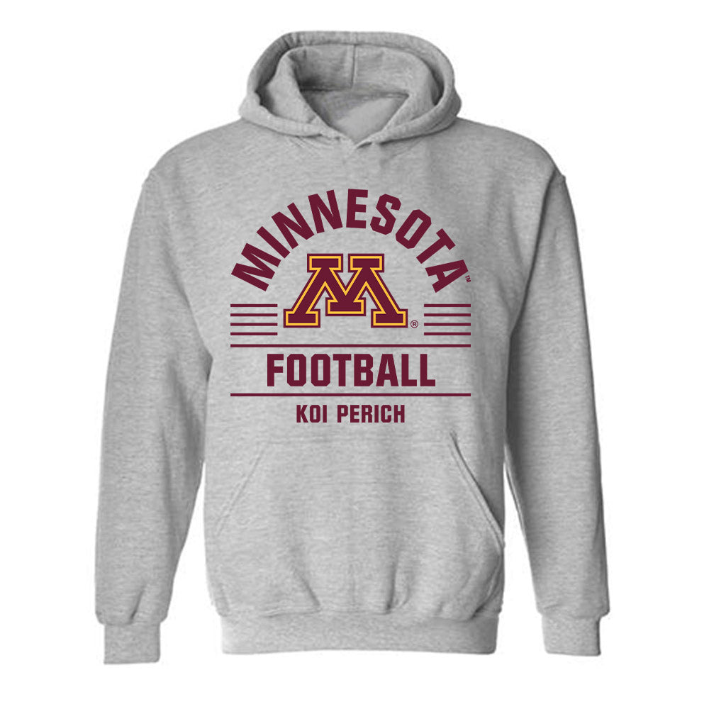 Minnesota - NCAA Football : Koi Perich - Classic Fashion Shersey Hooded Sweatshirt