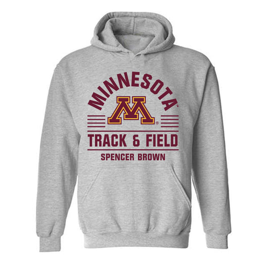 Minnesota - NCAA Men's Track & Field : Spencer Brown - Classic Fashion Shersey Hooded Sweatshirt-0