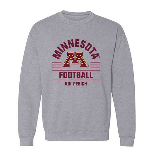 Minnesota - NCAA Football : Koi Perich - Classic Fashion Shersey Crewneck Sweatshirt