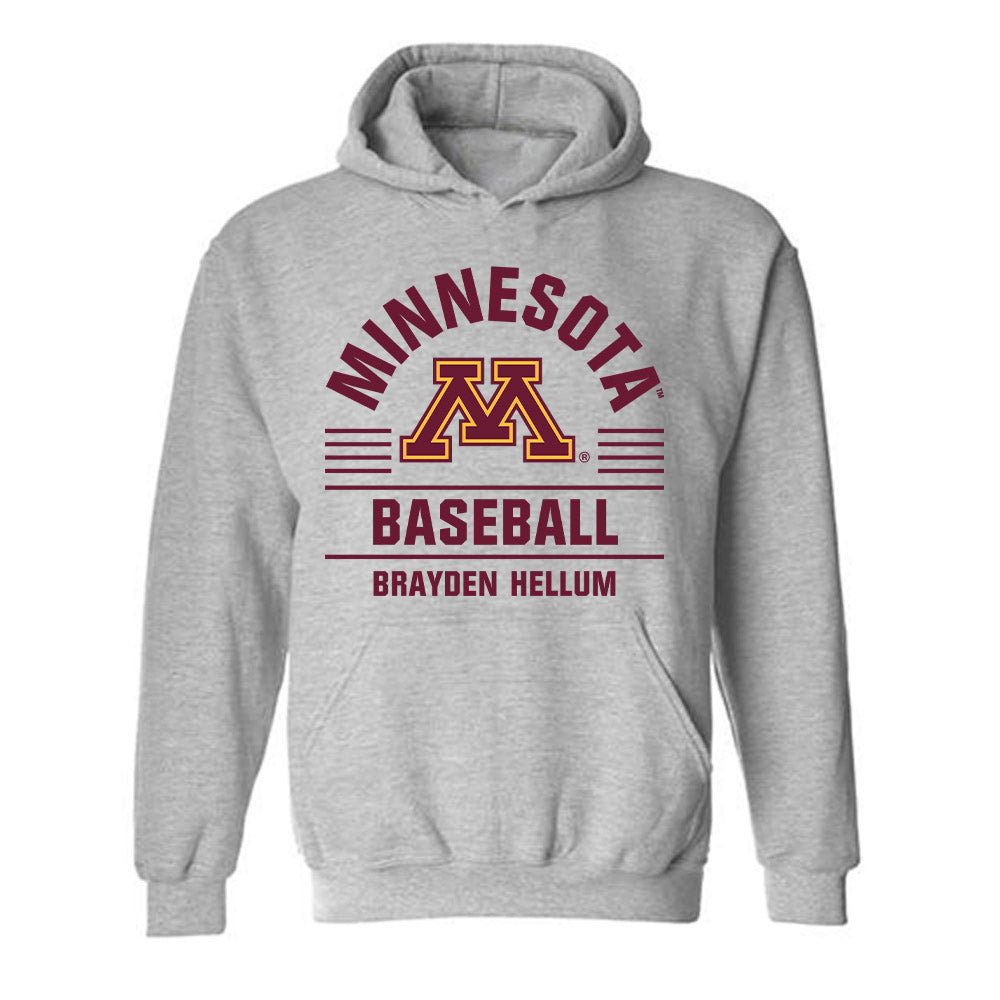 Minnesota - NCAA Baseball : Brayden Hellum - Classic Fashion Shersey Hooded Sweatshirt-0