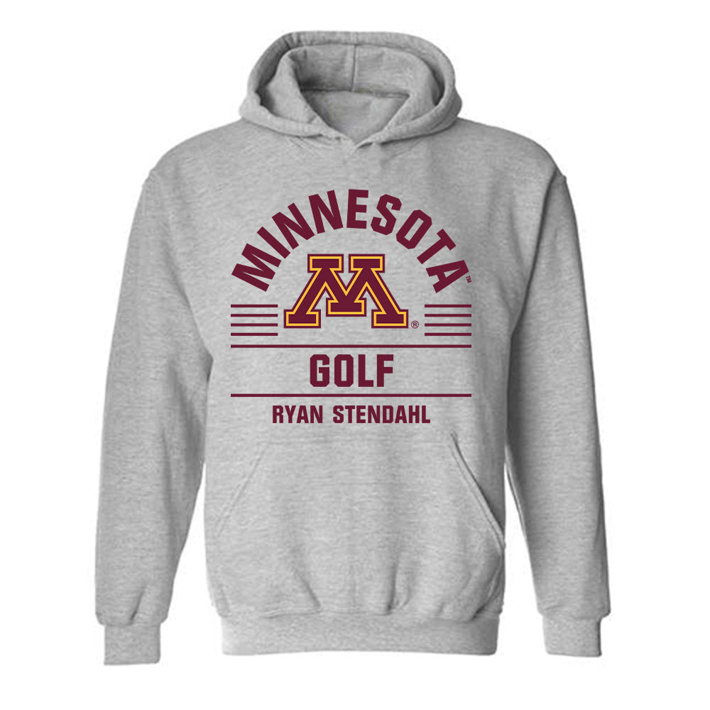 Minnesota - NCAA Men's Golf : Ryan Stendahl - Classic Fashion Shersey Hooded Sweatshirt-0