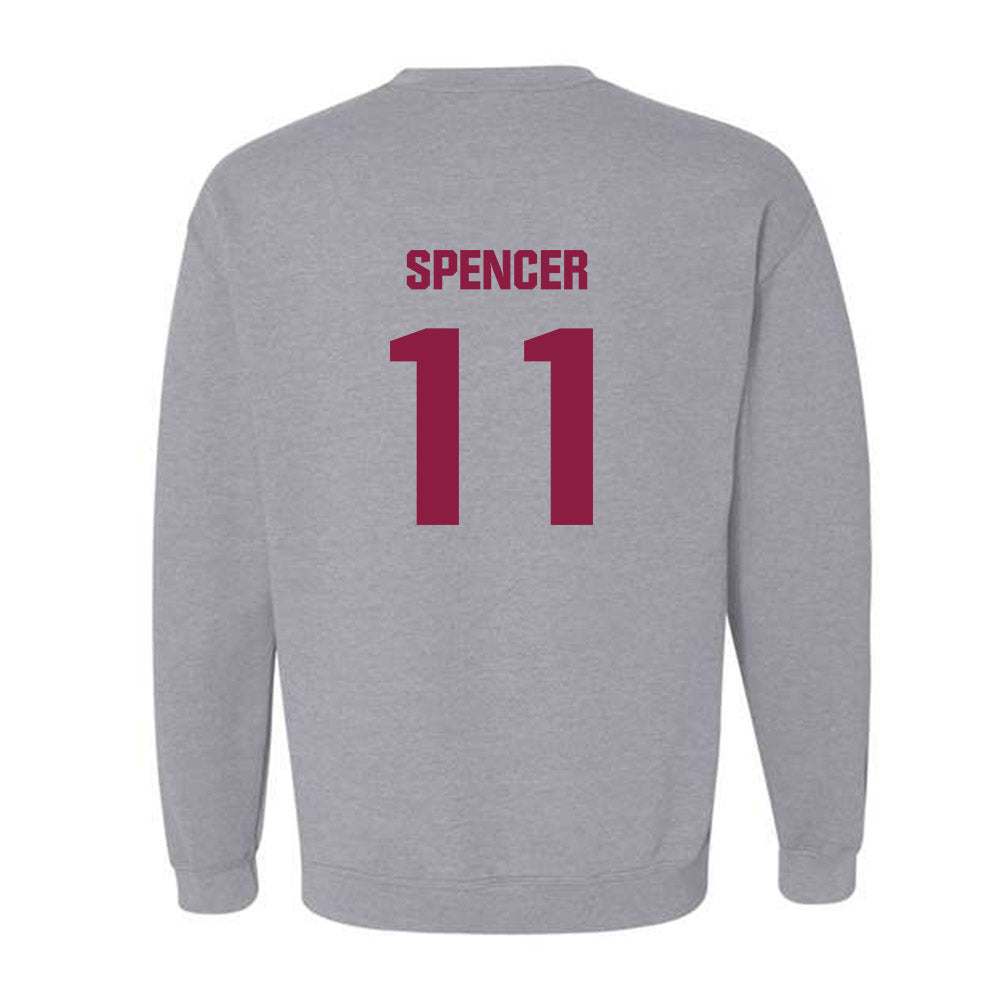 Virginia Tech - NCAA Football : Isaiah Spencer - Classic Fashion Shersey Crewneck Sweatshirt-1