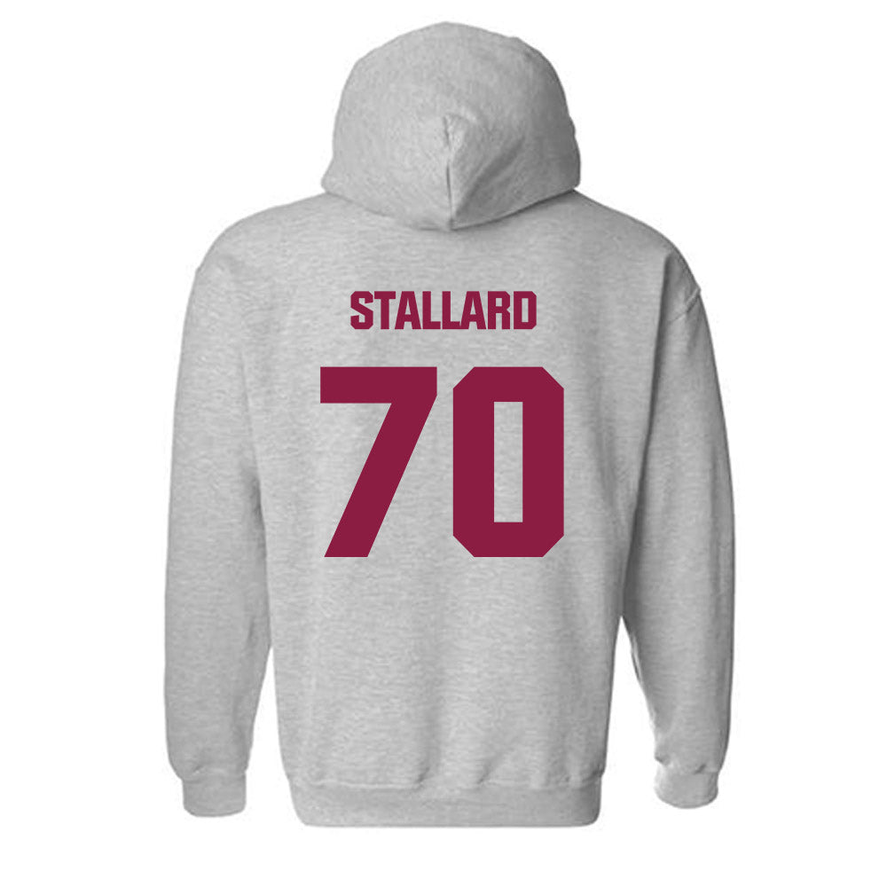 Virginia Tech - NCAA Football : Carter Stallard - Classic Fashion Shersey Hooded Sweatshirt-1