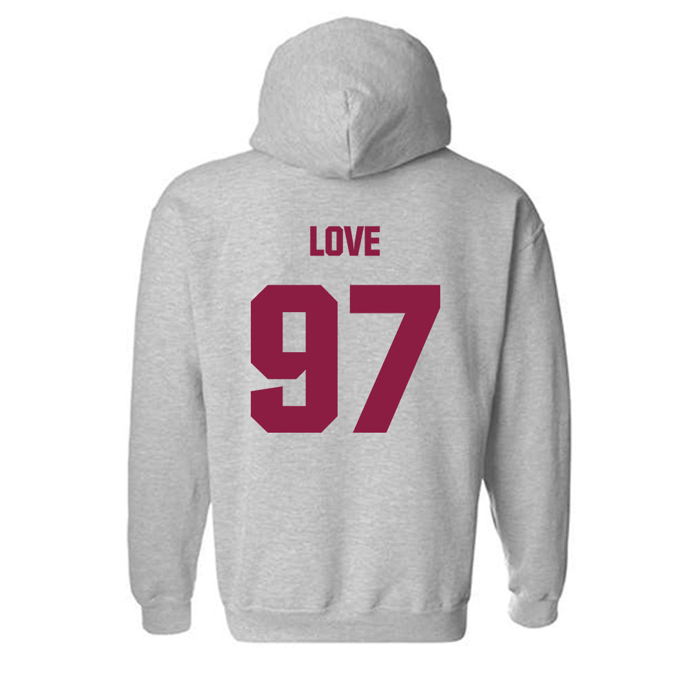 Virginia Tech - NCAA Football : John Love - Classic Fashion Shersey Hooded Sweatshirt