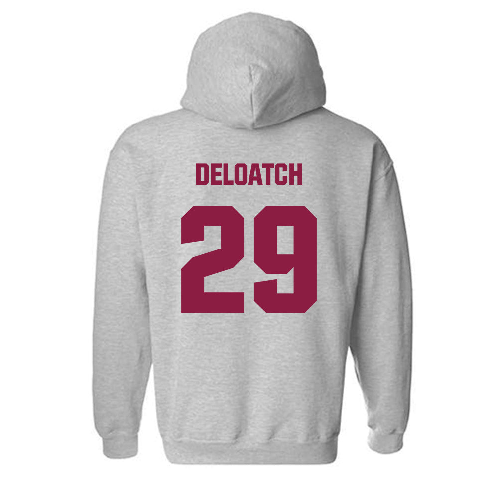 Virginia Tech - NCAA Football : Jahmari DeLoatch - Classic Fashion Shersey Hooded Sweatshirt-1