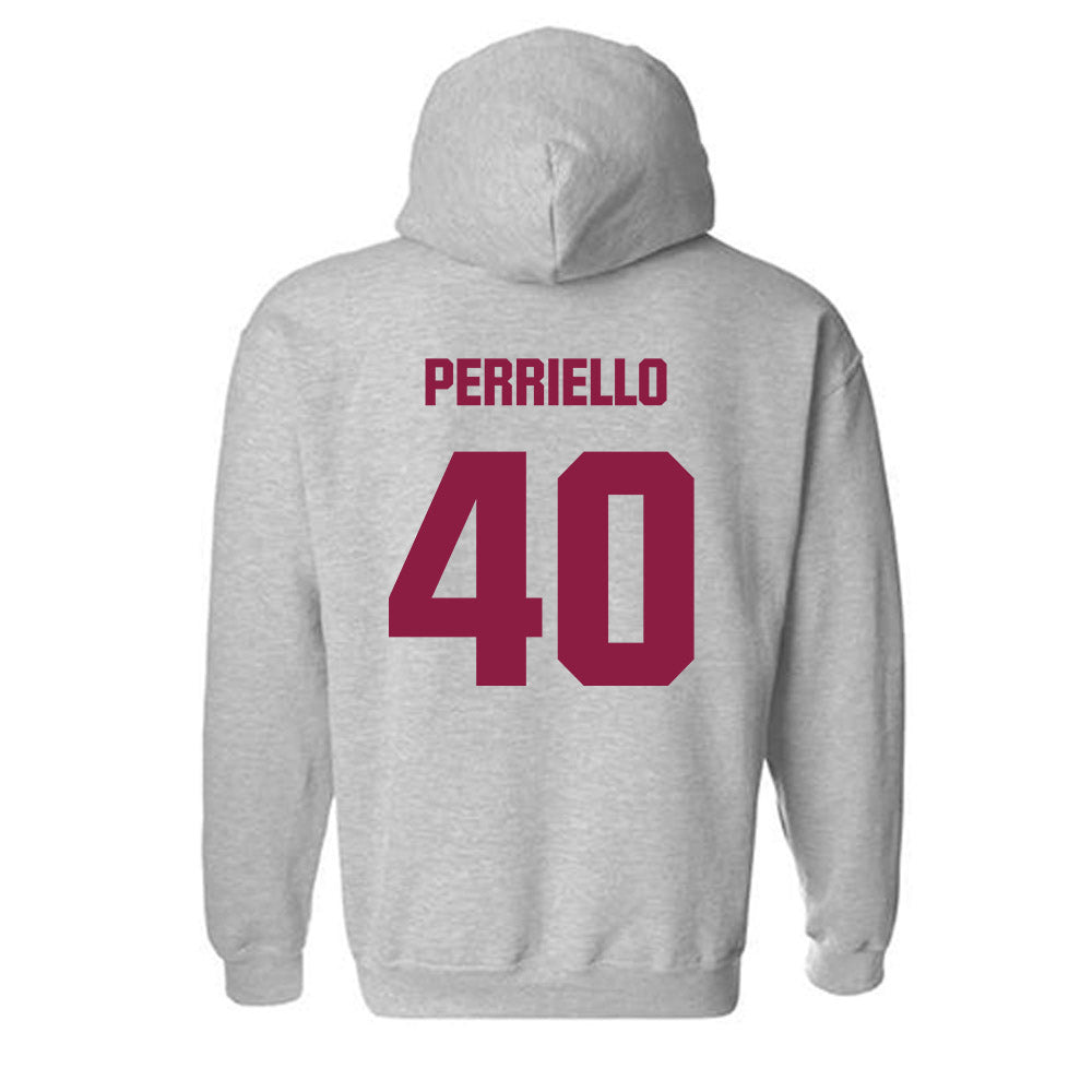 Virginia Tech - NCAA Baseball : Luca Perriello - Classic Fashion Shersey Hooded Sweatshirt-1