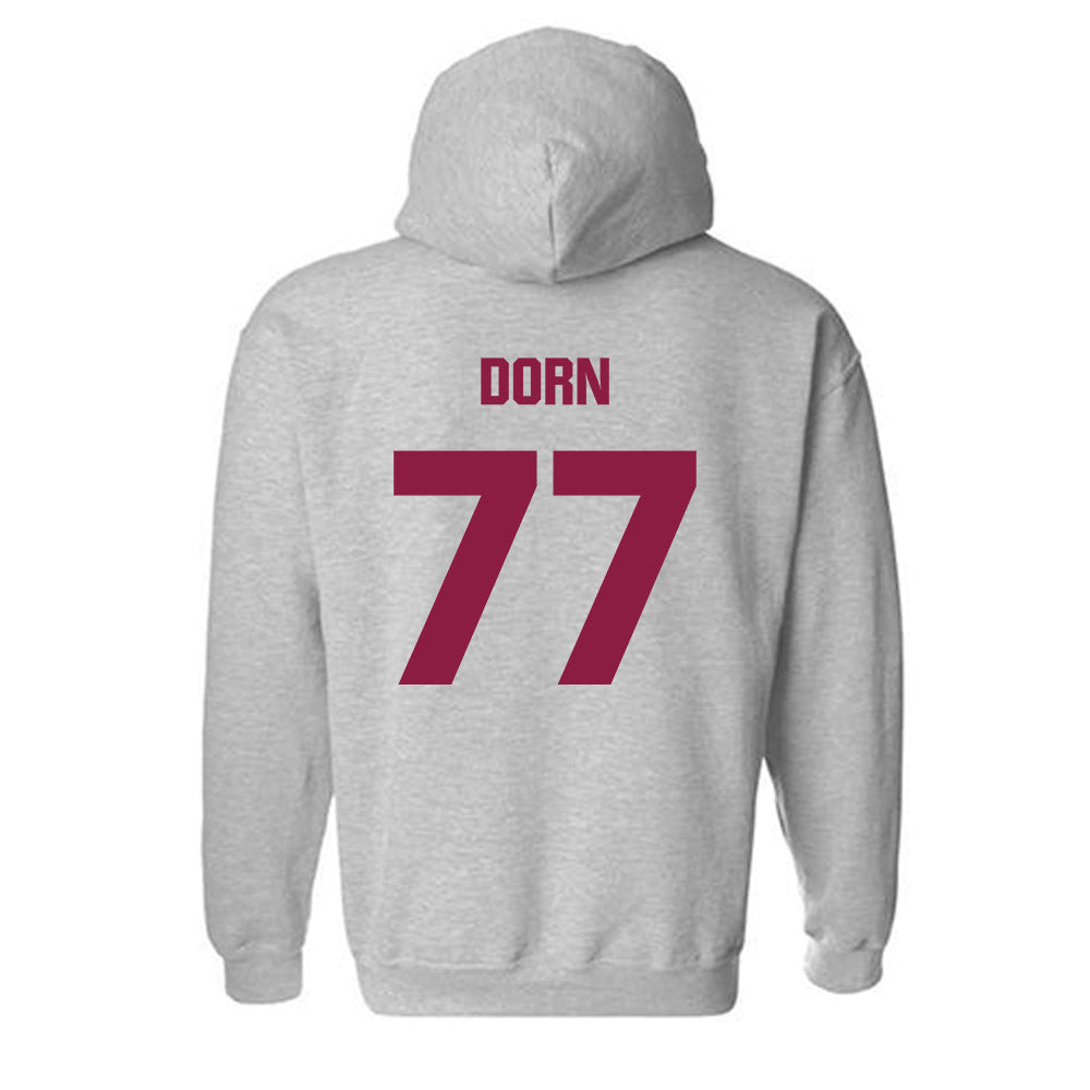Virginia Tech - NCAA Men's Basketball : Antonio Dorn - Classic Fashion Shersey Hooded Sweatshirt-1