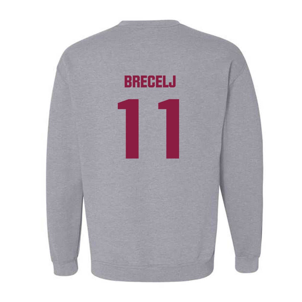 Virginia Tech - NCAA Women's Basketball : Spela Brecelj - Classic Fashion Shersey Crewneck Sweatshirt-1