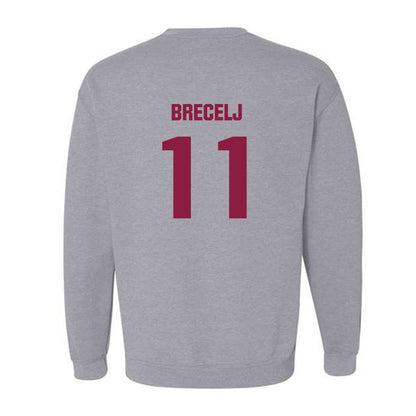 Virginia Tech - NCAA Women's Basketball : Spela Brecelj - Classic Fashion Shersey Crewneck Sweatshirt-1