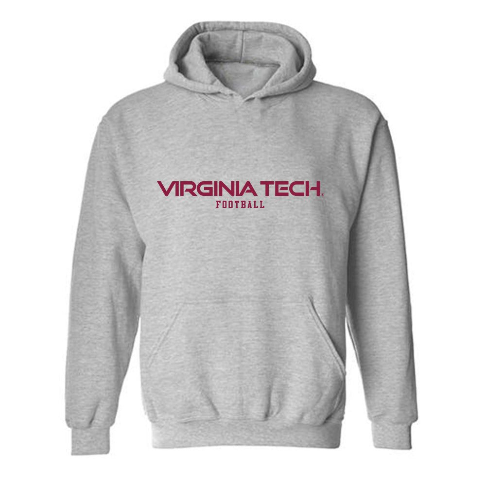Virginia Tech - NCAA Football : Jason Abbey - Classic Fashion Shersey Hooded Sweatshirt-0
