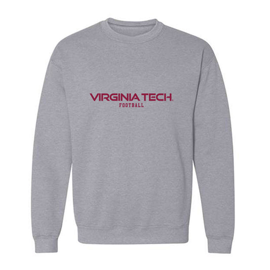 Virginia Tech - NCAA Football : AJ Brand - Classic Fashion Shersey Crewneck Sweatshirt-0