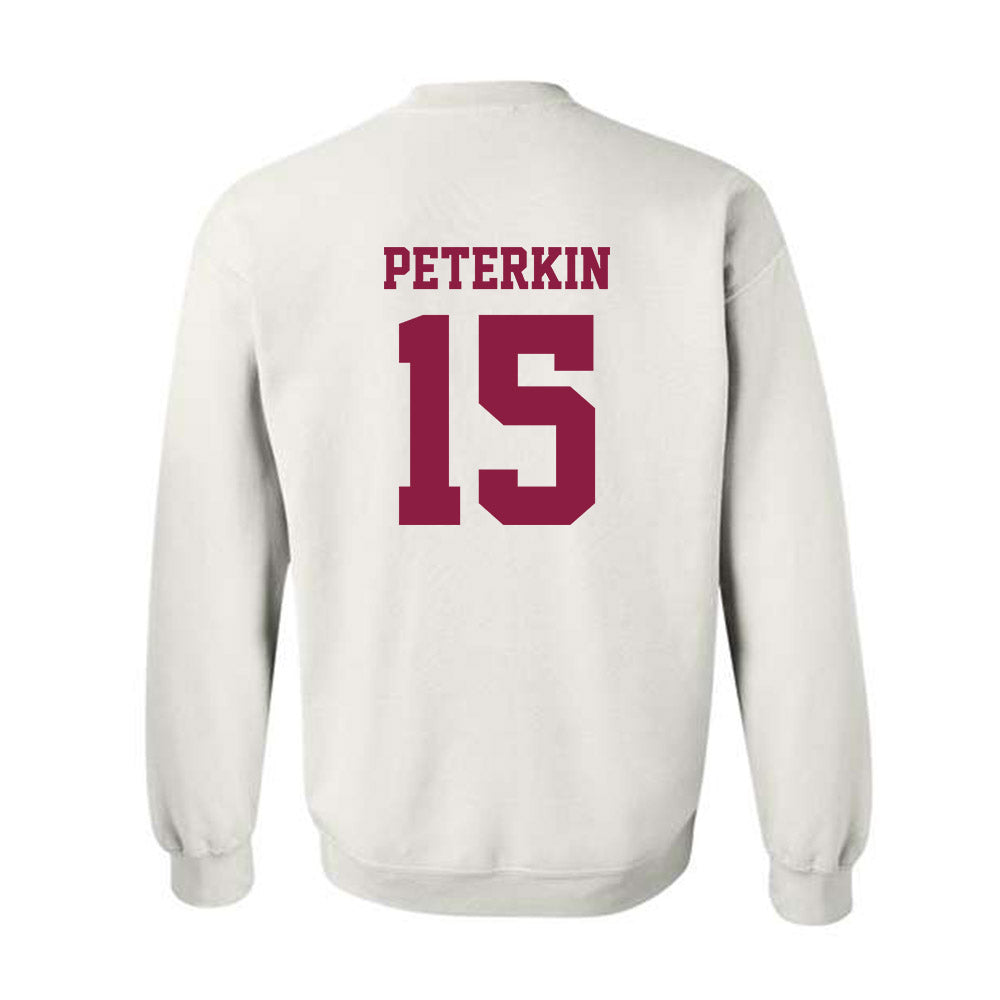 Virginia Tech - NCAA Football : Shamarius Peterkin - Classic Fashion Shersey Crewneck Sweatshirt-1