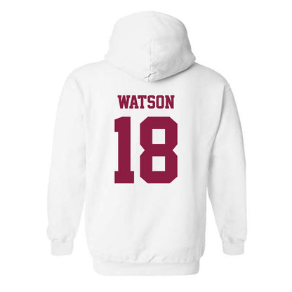 Virginia Tech - NCAA Football : William Watson - Classic Fashion Shersey Hooded Sweatshirt-1